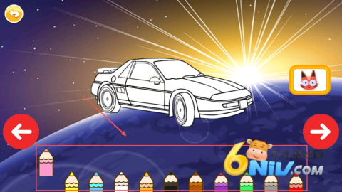 儿童汽车涂色游戏 第2张图